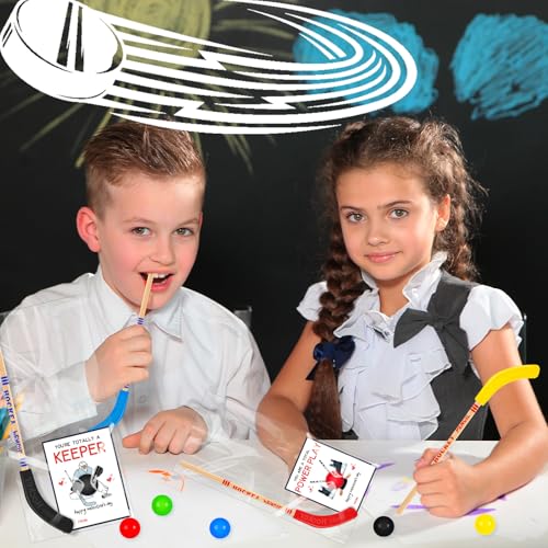 Gosodeny classroom exchange setup with paired pencils and cards for easy gifting.