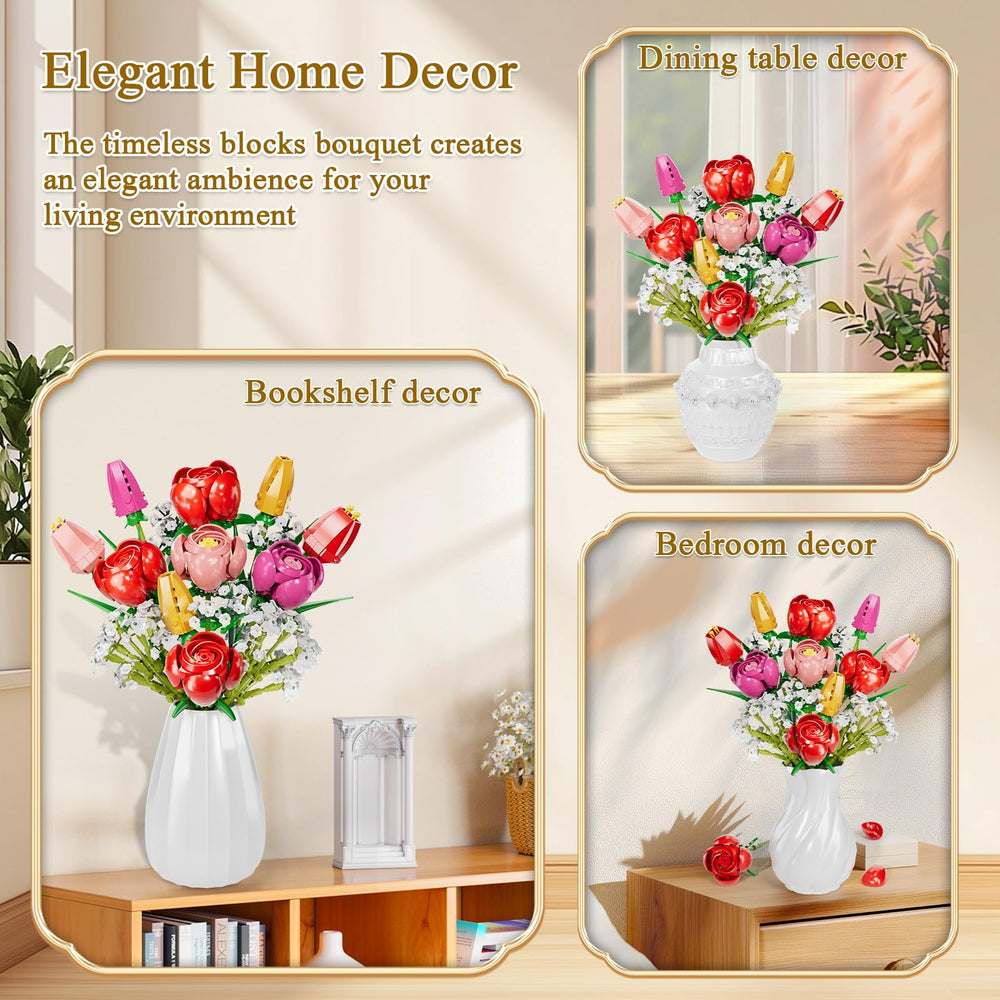 GoStock artificial flowers used as vibrant home decor accents