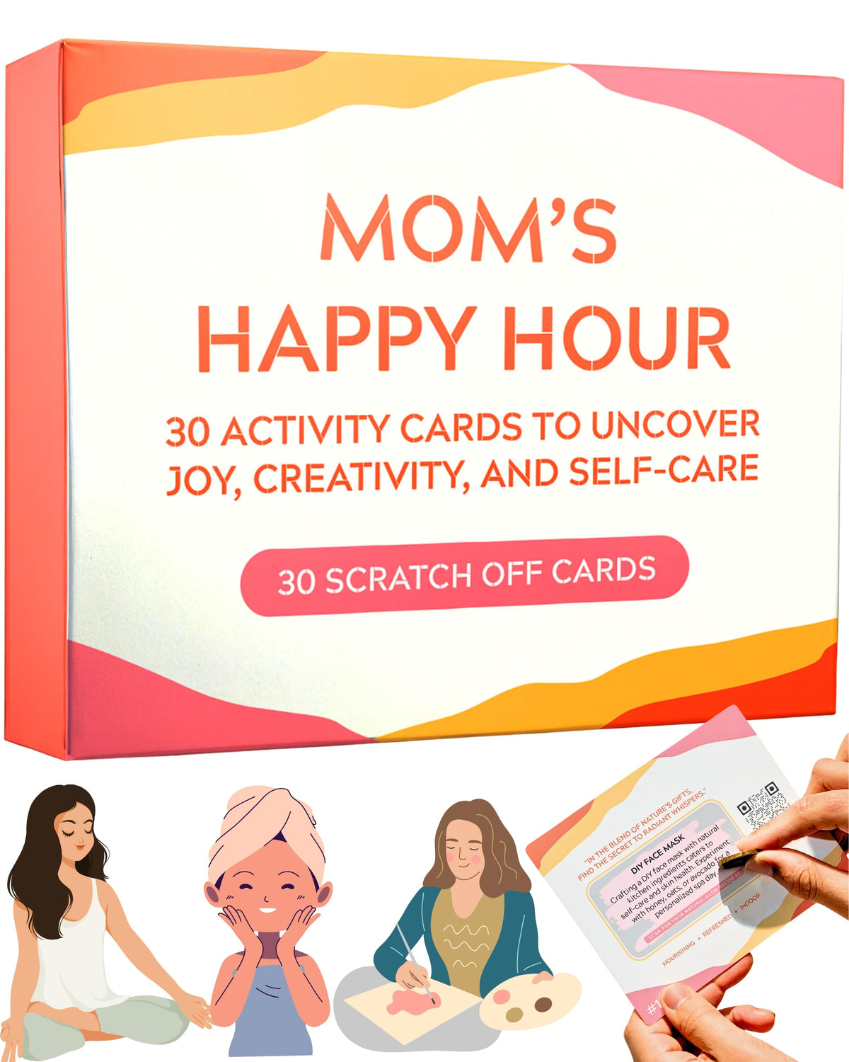 Got you a little something self care cards pack cover, ideal gift-ready for moms.