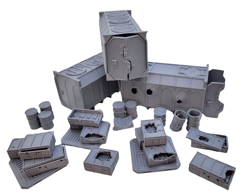 Gothic Sector Terrain crates enable modular 28mm battles and easy terrain setup