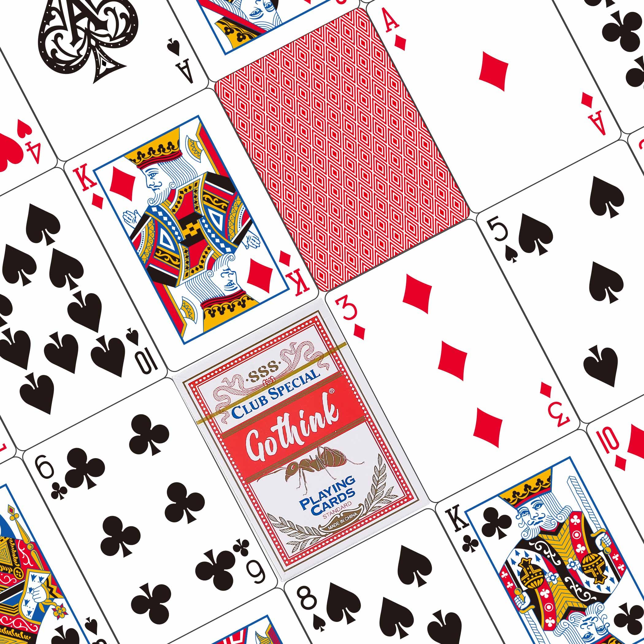 GOTHINK ideal for bridge, poker, euchre, and canasta game nights.