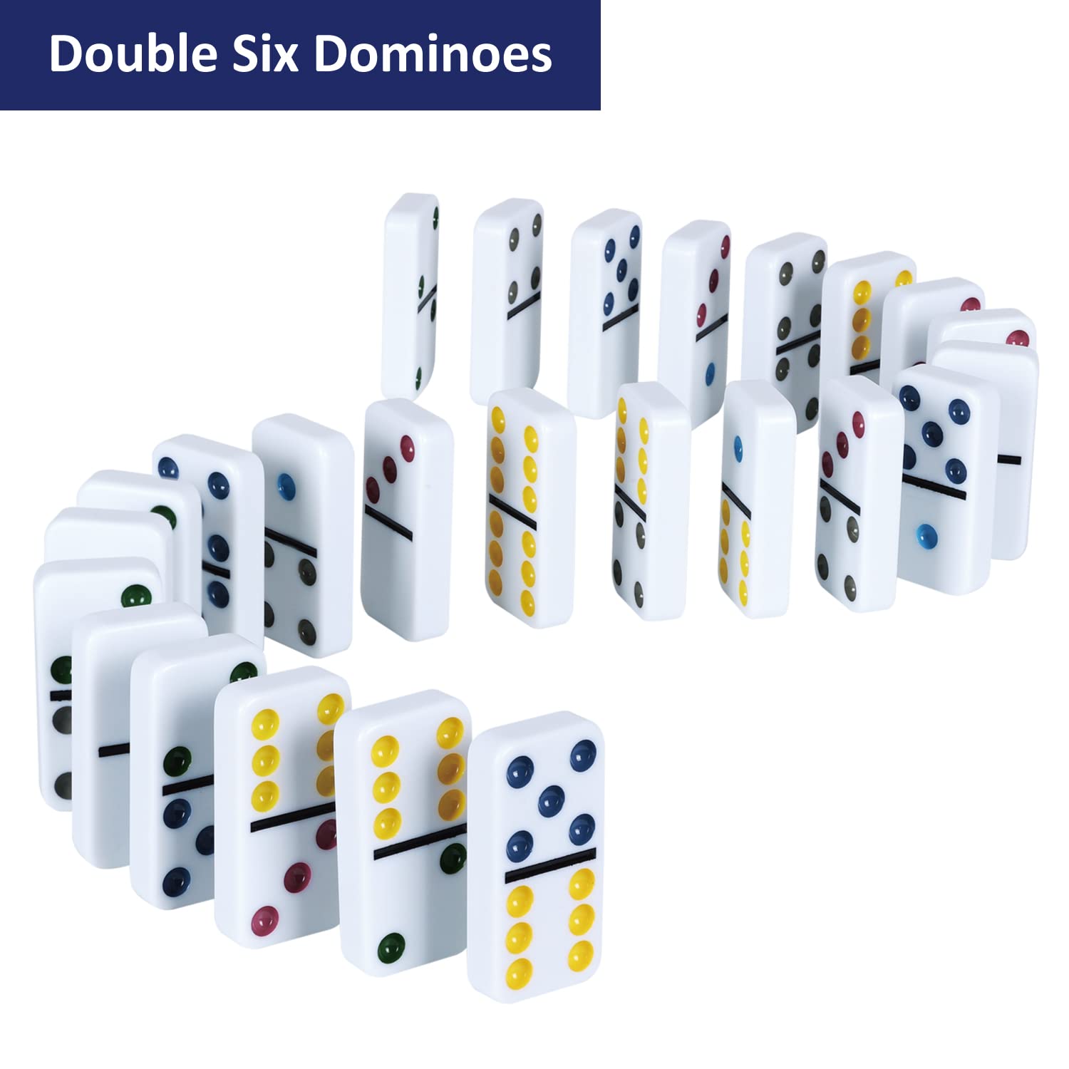 GOTHINK family-night dominoes support 2 to 4 players.
