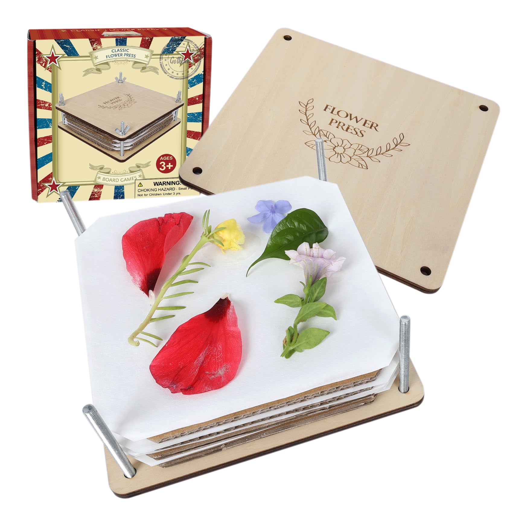 GOTHINK Flower Press Kit with six-layer setup for efficient pressing