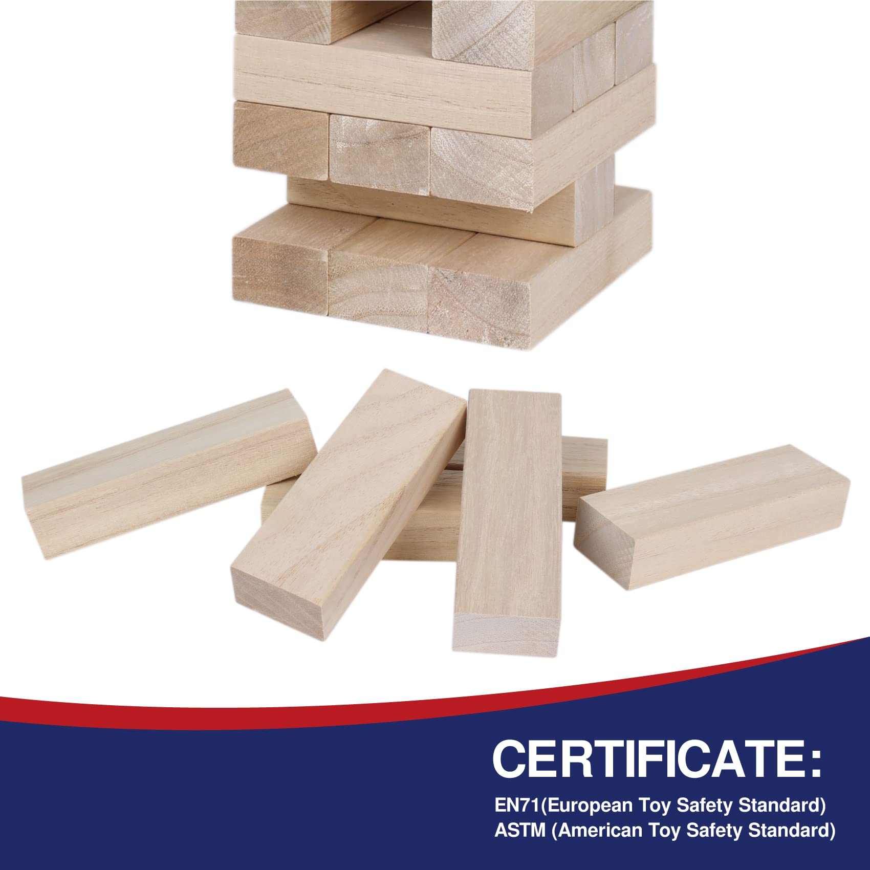 GOTHINK Giant Tumble Tower setup on lawn shows family-friendly entertainment and easy group participation.