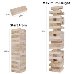 GOTHINK Carry bag keeps the wooden blocks portable for beach, park, or backyard play.