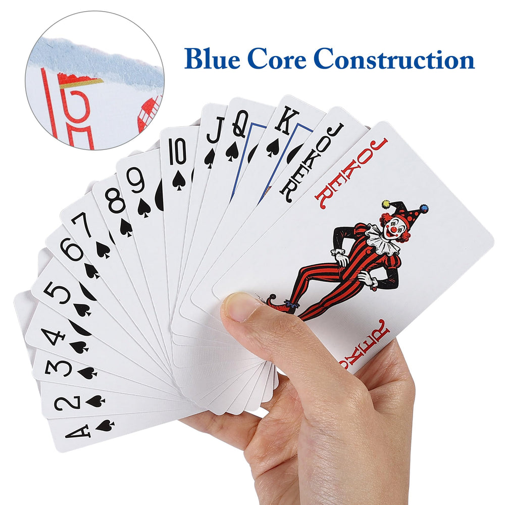 GOTHINK plastic-coated decks deliver a slick feel and durability.