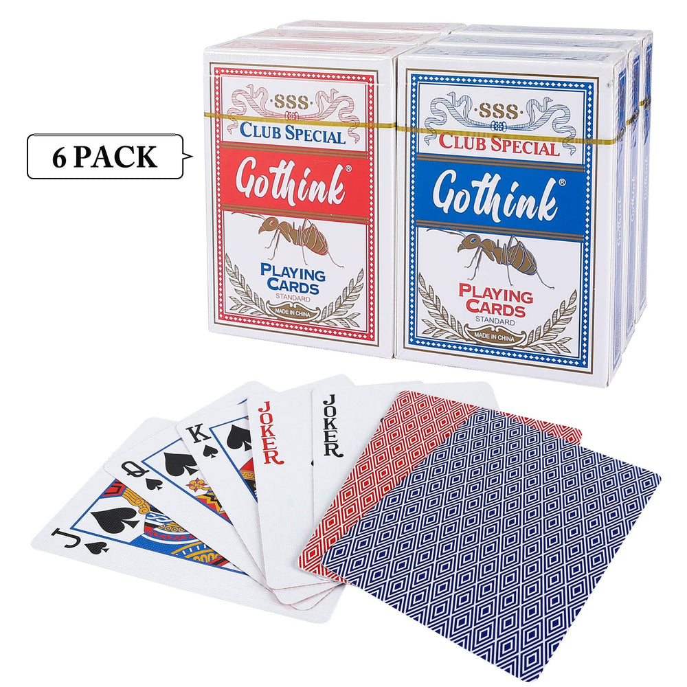 GOTHINK poker-size standard-index cards for quick shuffles.