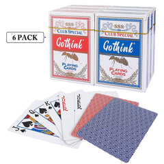 GOTHINK poker-size standard-index cards for quick shuffles.