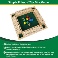 GOTHINK Shut The Box wooden number boards guide fast calculations.