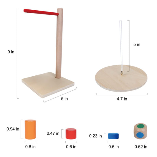 GOTHINK wooden pendulum setup demonstrates sturdy construction.