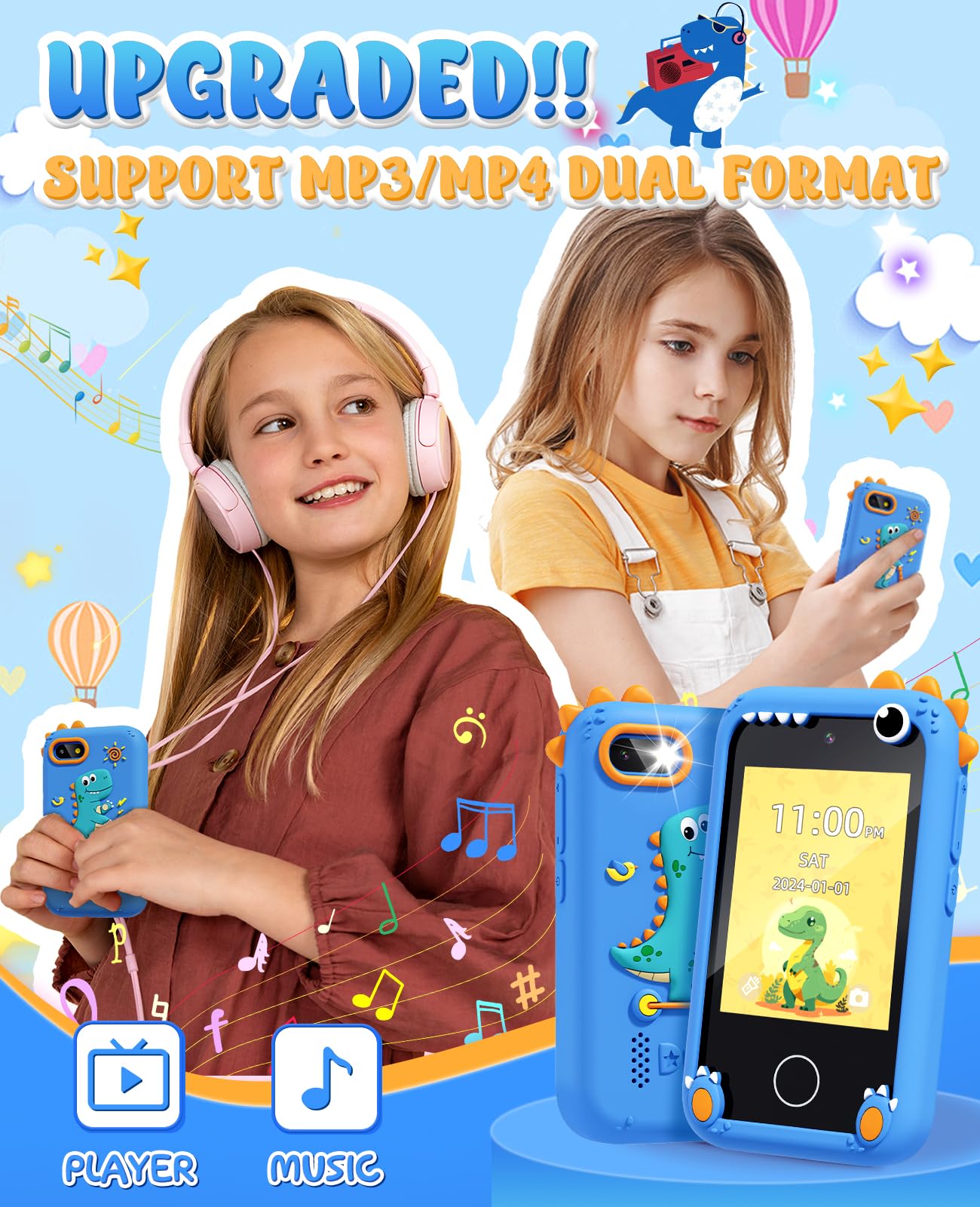 Gothwick dinosaur smartphone toy learning-tools support ABC and world knowledge.