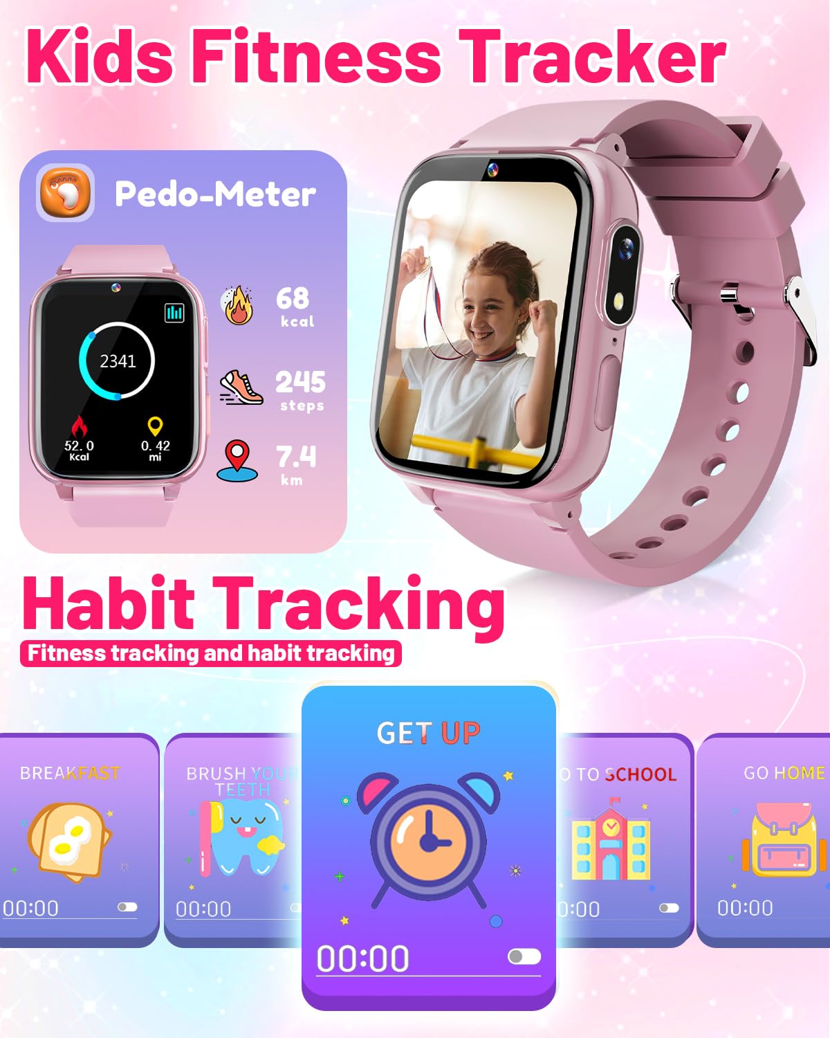 Gothwick Kids Smartwatch battery life lasts over ten days on a single charge.