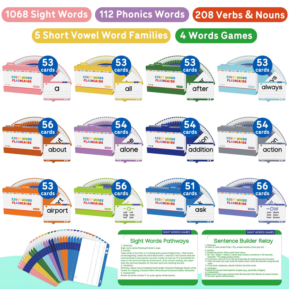 Gotoofun verb cards help form sentences and expand daily language use.