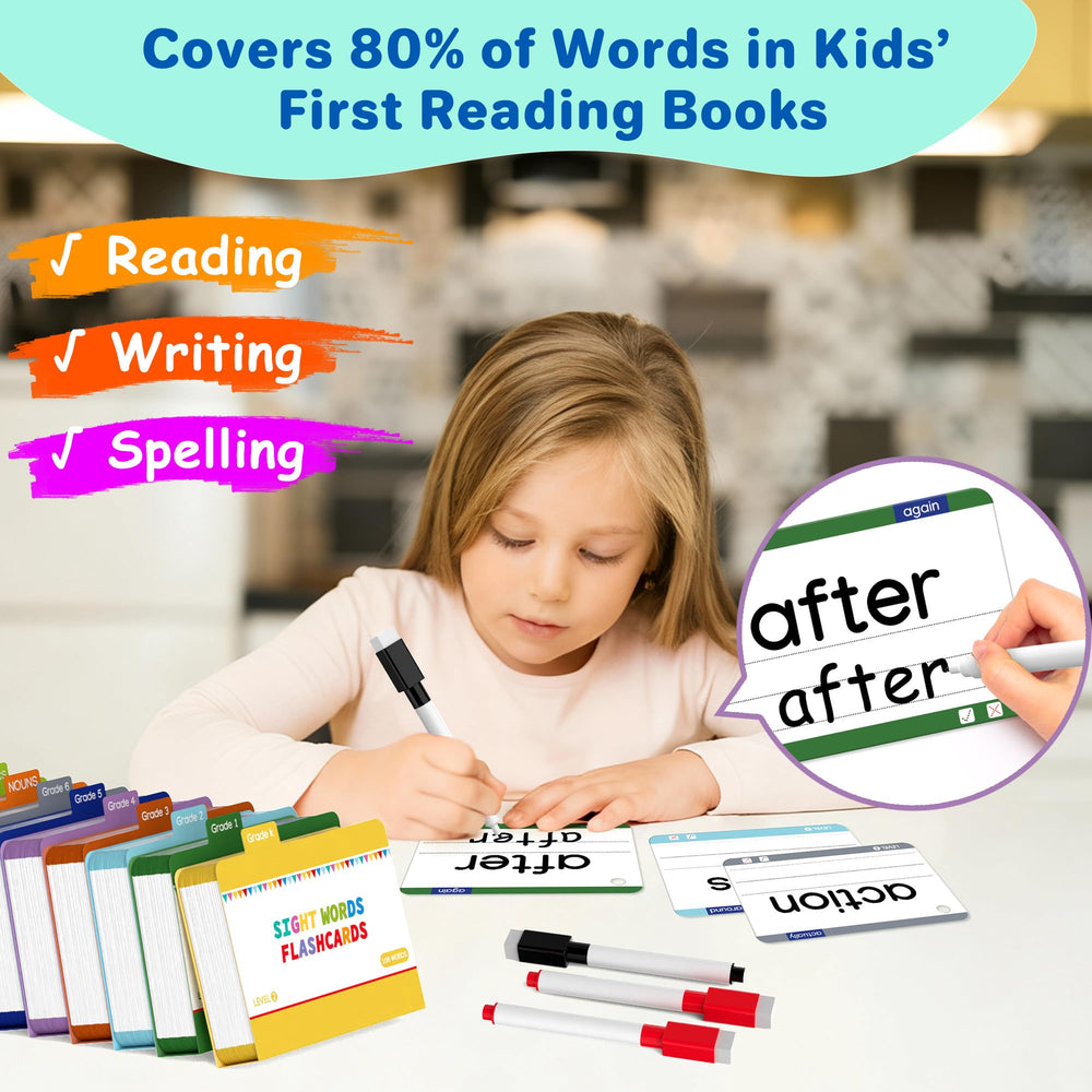 Gotoofun wipe-clean laminated cards are durable for daily use.