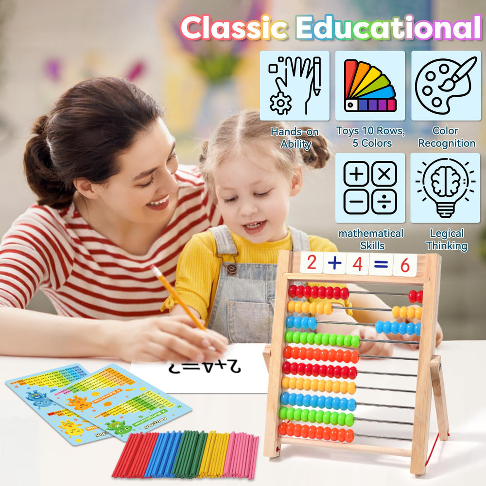 Gotoofun wooden abacus packaged as a thoughtful educational gift for home or classroom.
