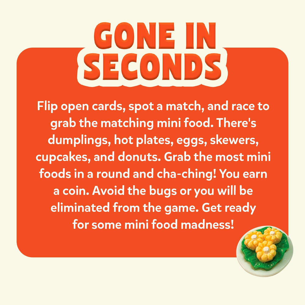 Gouda Games Gone in Seconds gift pack scene suggests a ready-to-play treat