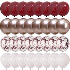 Govpy burgundy 12-inch balloons create elegant party décor.
