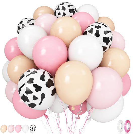 Govpy cow print balloons 60pcs for a vibrant party backdrop
