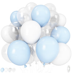 Govpy pastel blue 12-inch balloon for chic party decor and elegant photo backdrops.