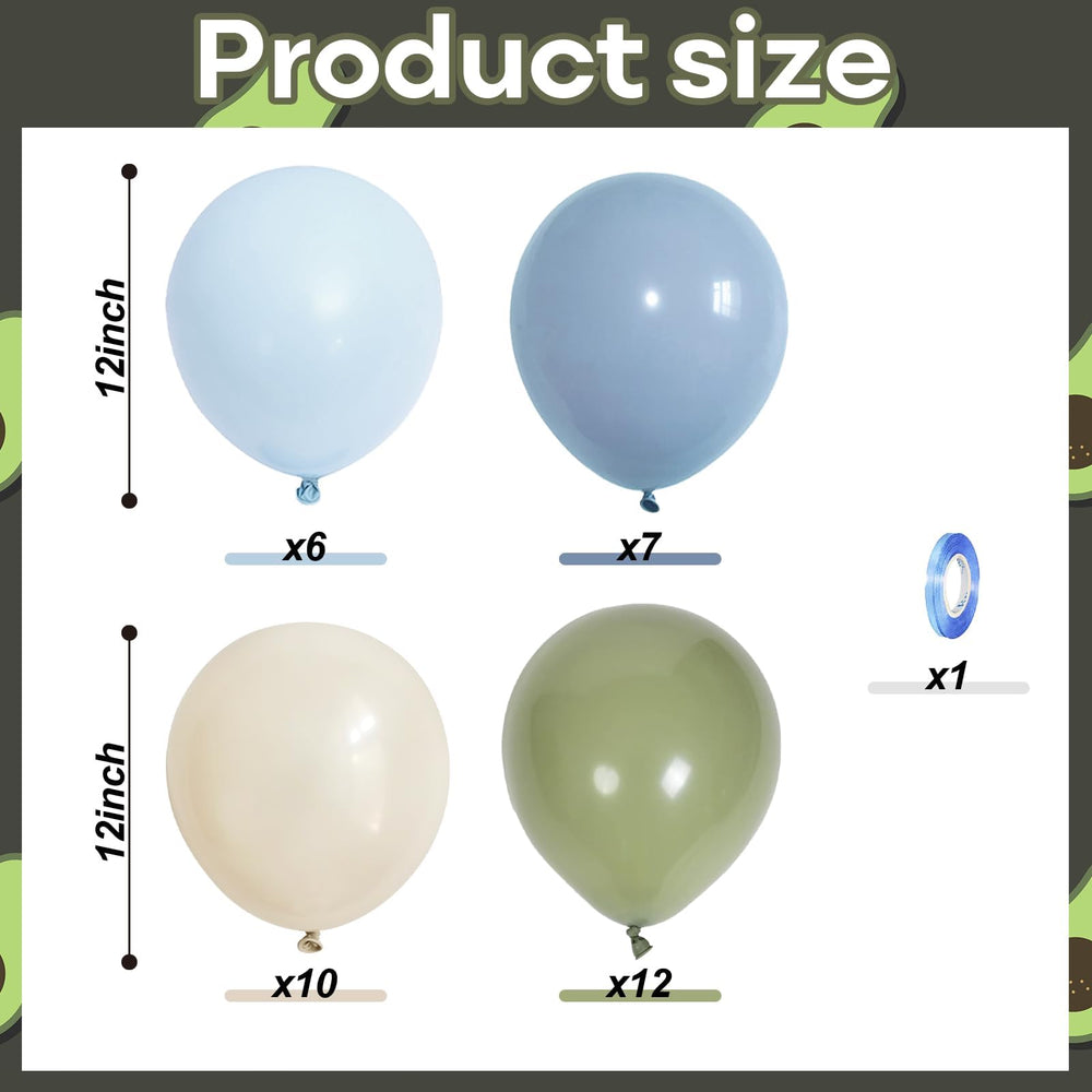 Govpy pastel blue balloon adds soft color to gender reveal decor.