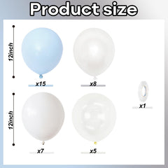Govpy pearl white balloons for a premium, soft-lit centerpiece and arch accents.