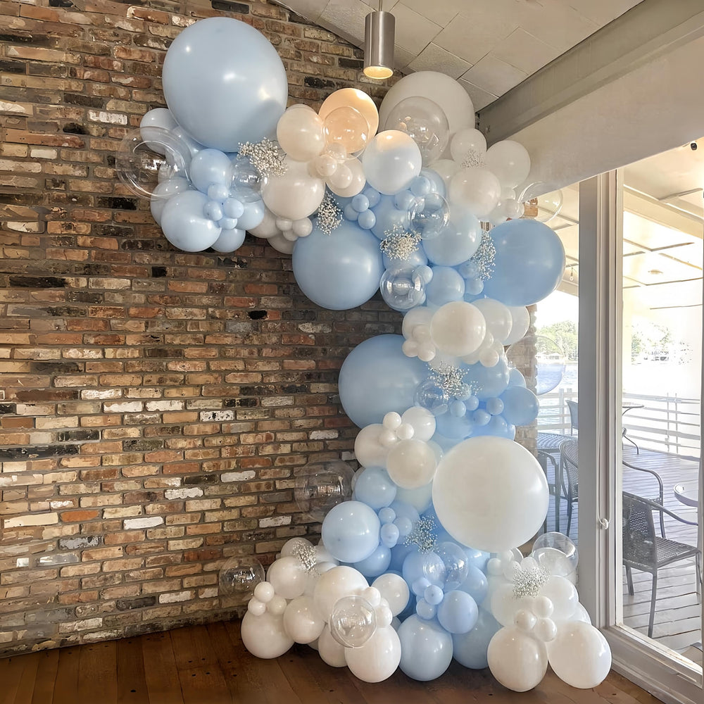 Govpy white 12-inch balloons for balanced color and versatile decor options.