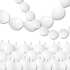 Govpy white quick link balloons 10-inch set for easy walls and arches.