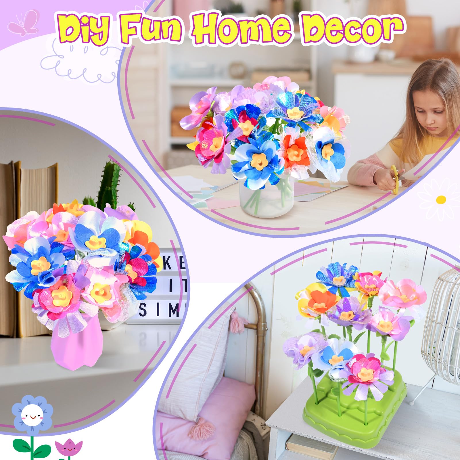GPPNKC Flower Kit creative assembly encourages parent-child play.
