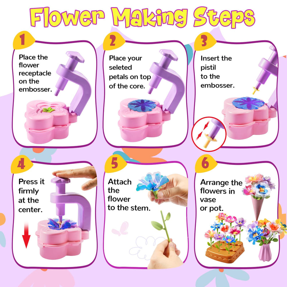 GPPNKC Flower Kit leaves and buds add realistic texture.