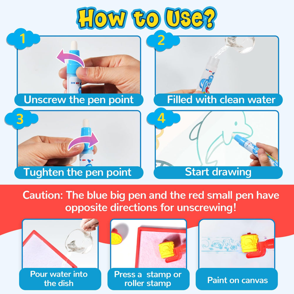 GPPNKC Water Doodle Mat design booklet for inspiration