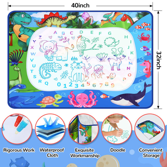 GPPNKC Water Doodle Mat multi-child drawing without mess
