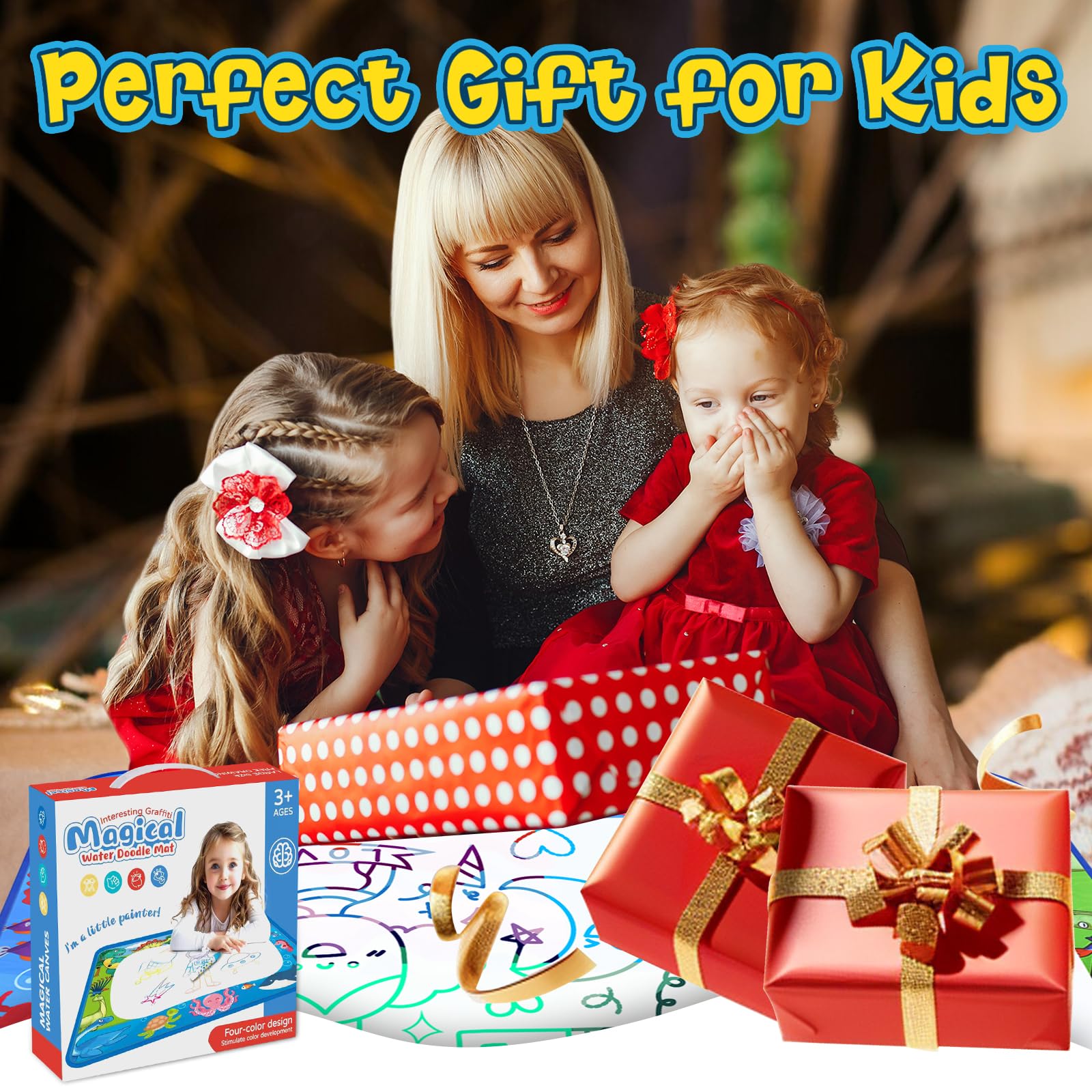 GPPNKC Water Doodle Mat waterproof back protects floors