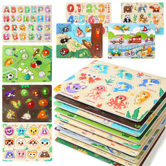 GR GRINNNIE alphabet puzzle enhances early literacy and fine motor control.
