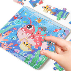 GR GRINNNIE Starfish puzzle piece supports concentration and spatial awareness during play.