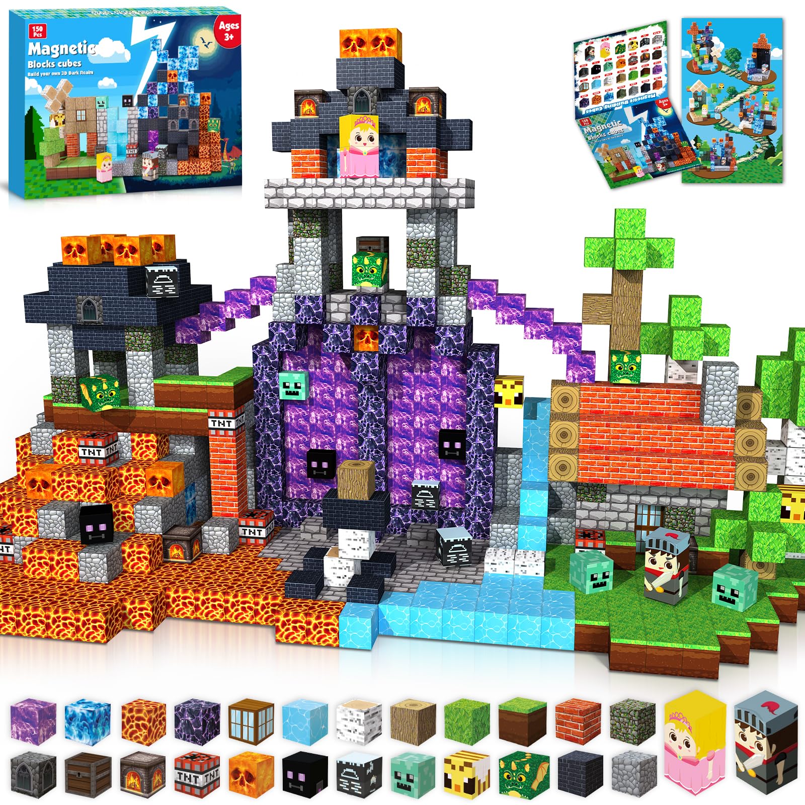GraceDuck magnetic cubes in 26 colors spark imaginative play and fine motor development.