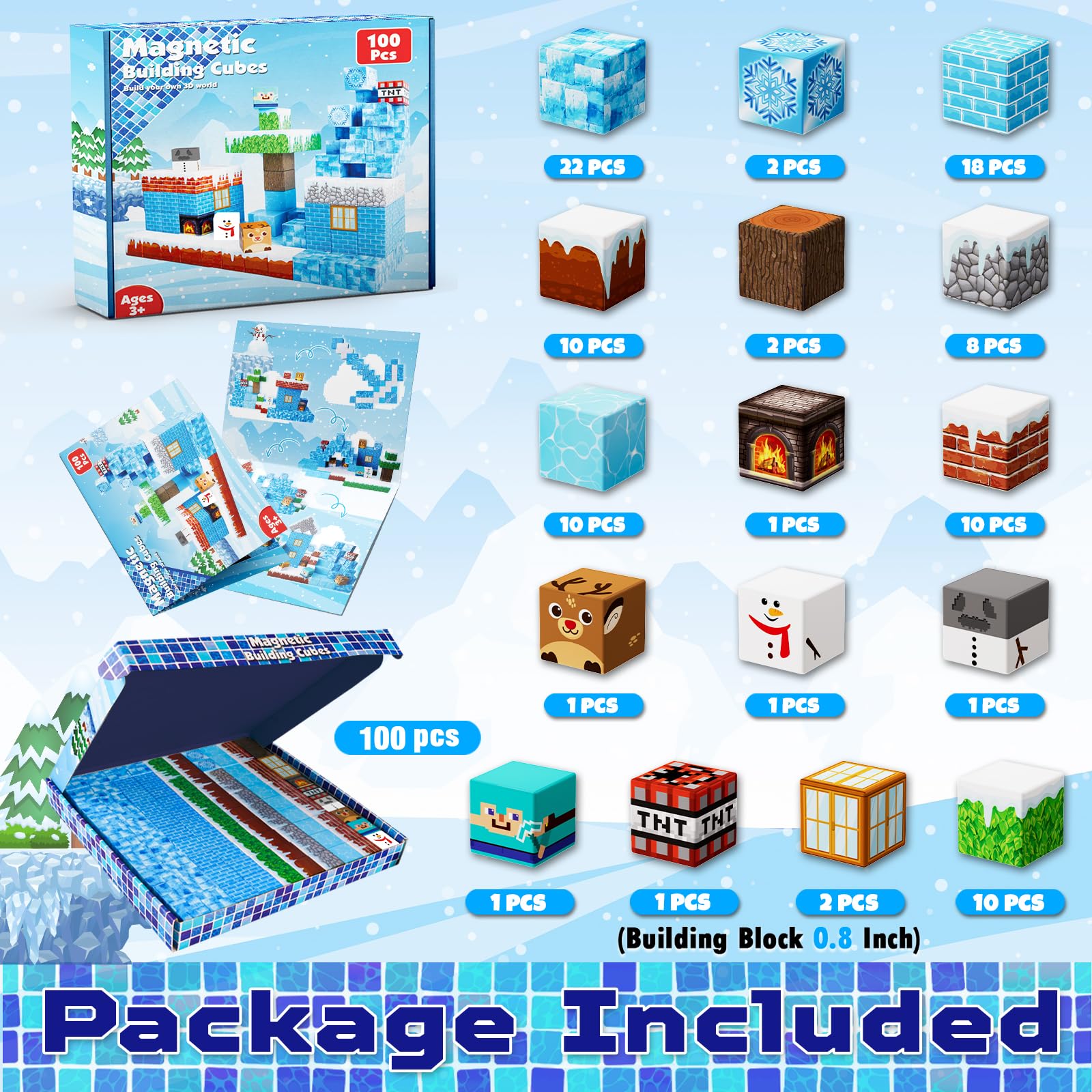 GraceDuck magnetic blocks colorful cubes inviting creative building