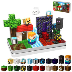 GraceDuck magnetic blocks with iron box provide compact storage and portable play for kids.