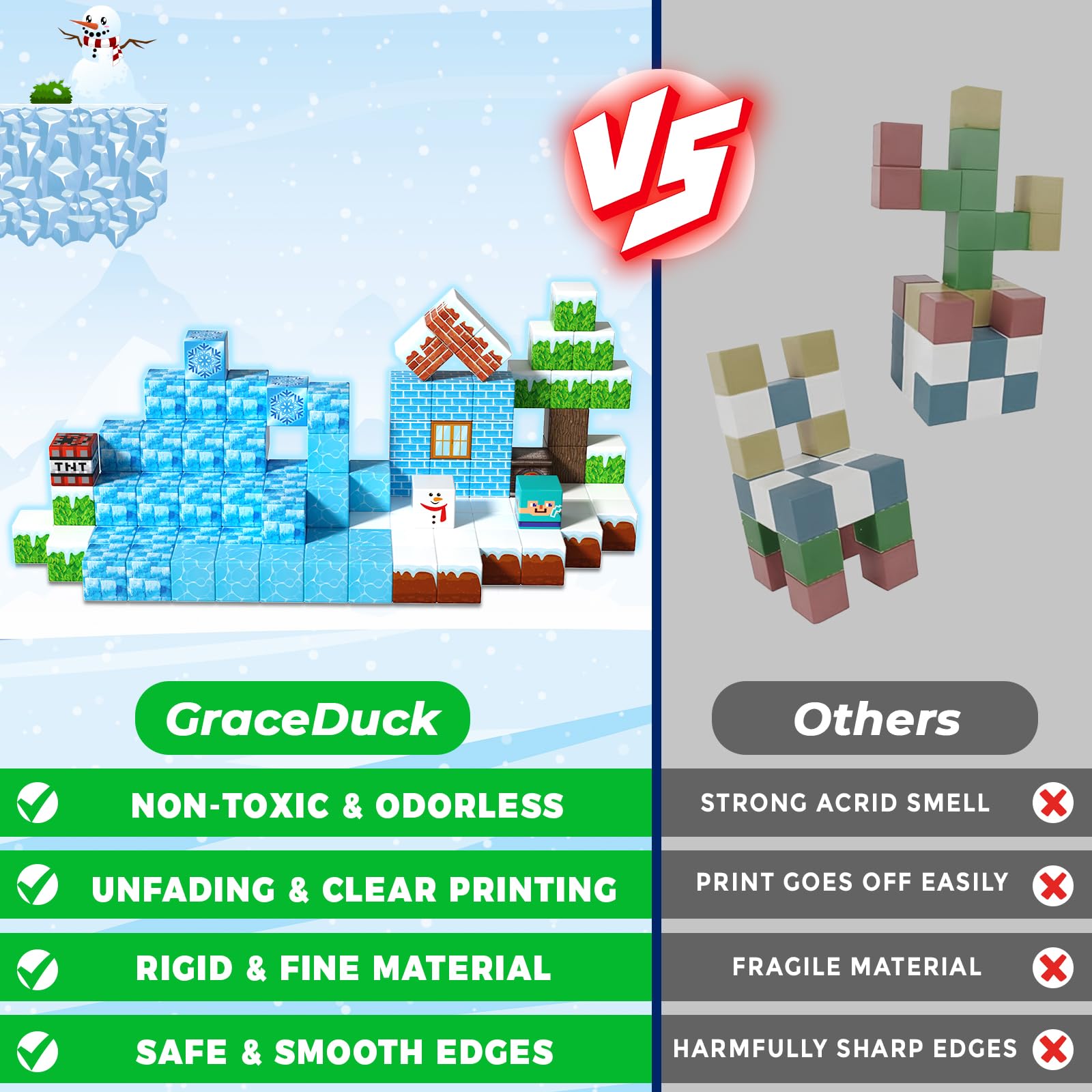 GraceDuck ice castle kit supports early STEM and fine motor skills