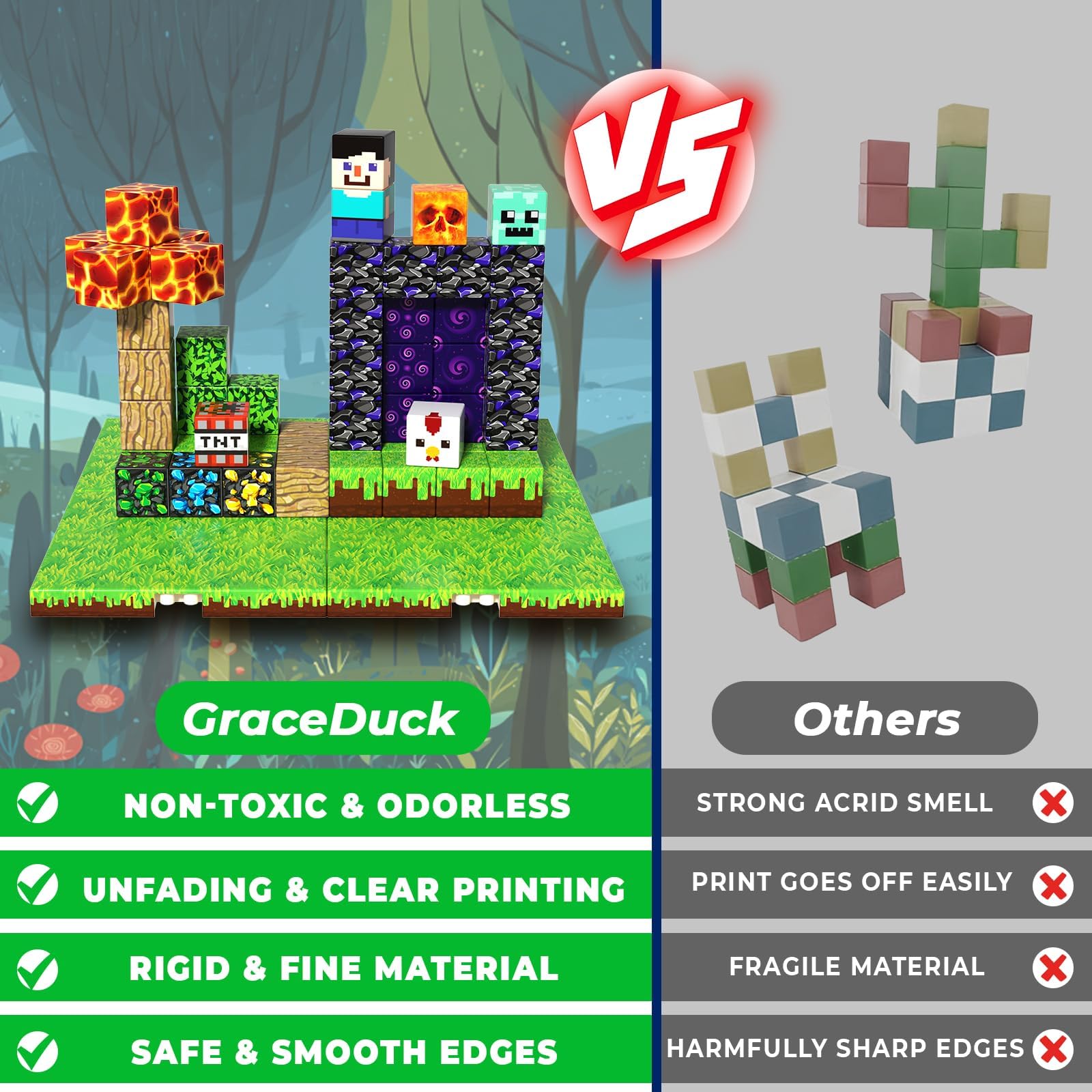 GraceDuck rounded edges ensure safe hands during early construction sessions.