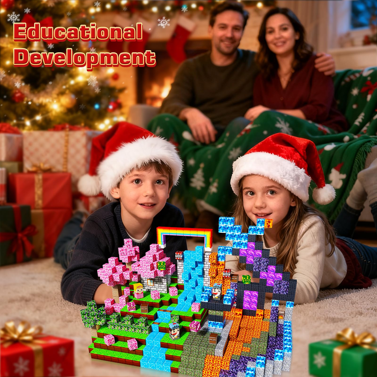GraceDuck magnetic blocks promote problem-solving and cooperative play in small groups.