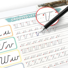 Graceful By Design reusable practice activity for ongoing cursive training.
