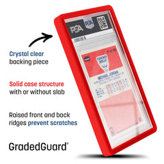 GradedGuard BGS slab compatibility illustration suggests secure fit for up to 35 pt.