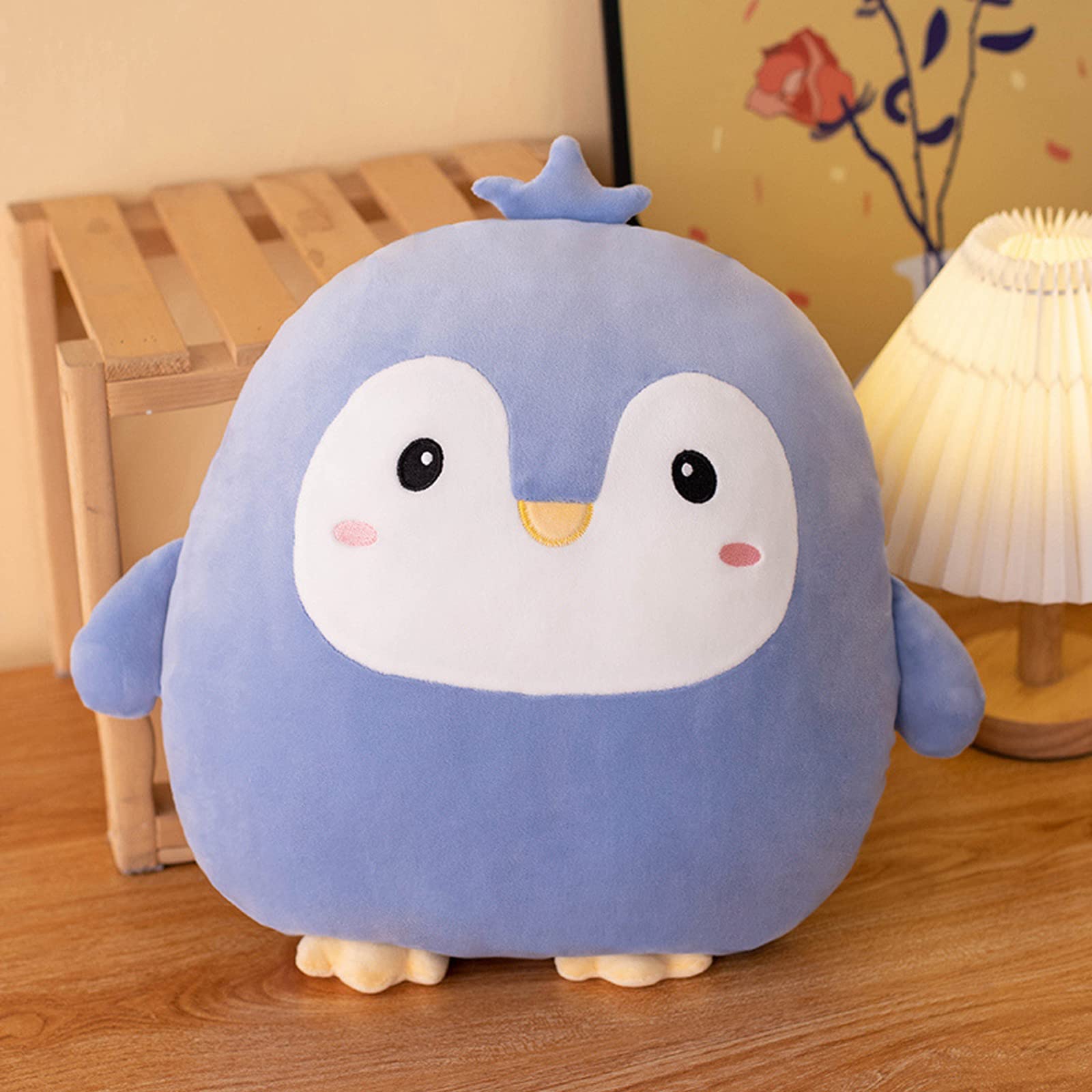 Grafingy Penguin Plush Pillow close-up fluff, cozy texture for bedtime.