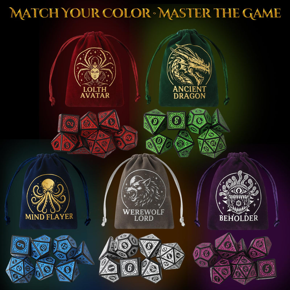 Grajar Ancient Dragon velvet bag keeps dice safe and organized during travel.