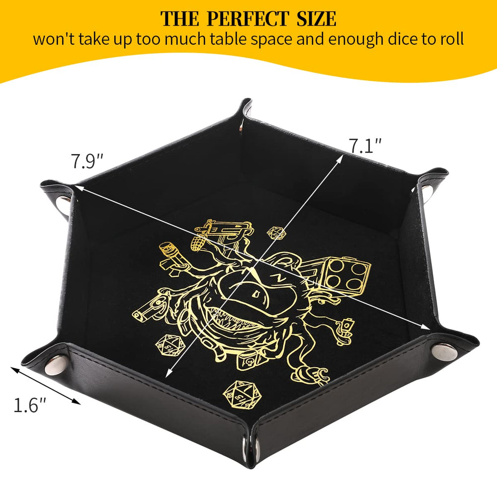 Grajar Beholder PU leather exterior with velvet interior protects table surfaces.