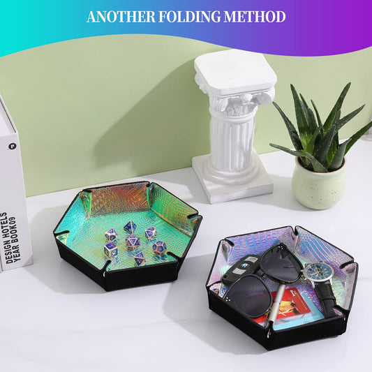 Grajar dice tray open velvet inside, premium feel for smooth rolls.