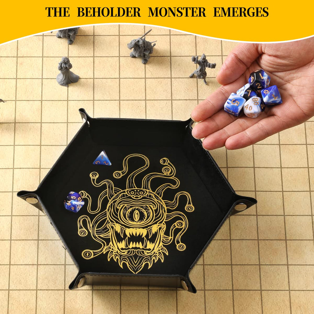 Grajar storage box keeps metal dice and small accessories organized.