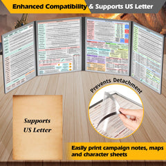 Grajar DND Screen fits US Letter paper for easy printing