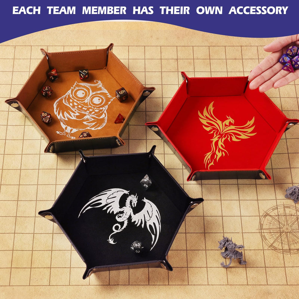 Grajar folding dice tray compact view for easy storage