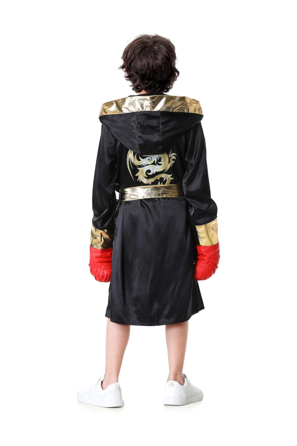 GRAJTCIN boxing belt detail adds realism to the costume ensemble